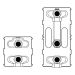 Jaga Low-H2O Warmtewisselaar type 20 - L=1713mm H=100mm