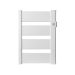 Vooraanzicht van de Masterwatt Vera White badkamerradiator - 500W