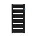 Vooraanzicht van de Masterwatt Vera Black badkamerradiator - 750W - H1085 L531 