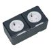 Schneider Electric Mureva IP55 2 voudig wandcontactdoos grijs