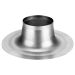 Burgerhout aluminium plakplaat voor rookgasdoorvoer 200 mm