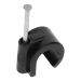Tack spijkerclip universeel 11-15mm zwart - 100 stuks