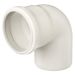 Ubbink rookgasbocht 87° - Ø80 mm - PP wit Ubbink rookgasbocht 87° - Ø80 mm - PP wit