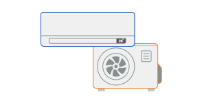 Ik heb ruimte op mijn wand voor een airco en voor een airco-buitendeel