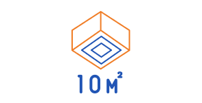 10 m²