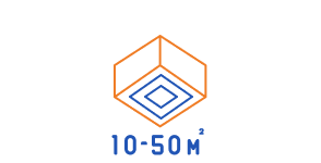 10 tot 50 m²
