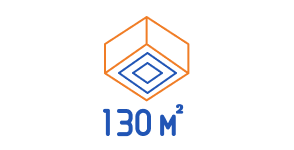 130 m²