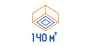 140 m²