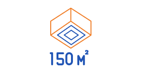 150 m²