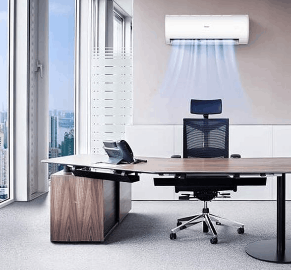 Haier airco aan muur