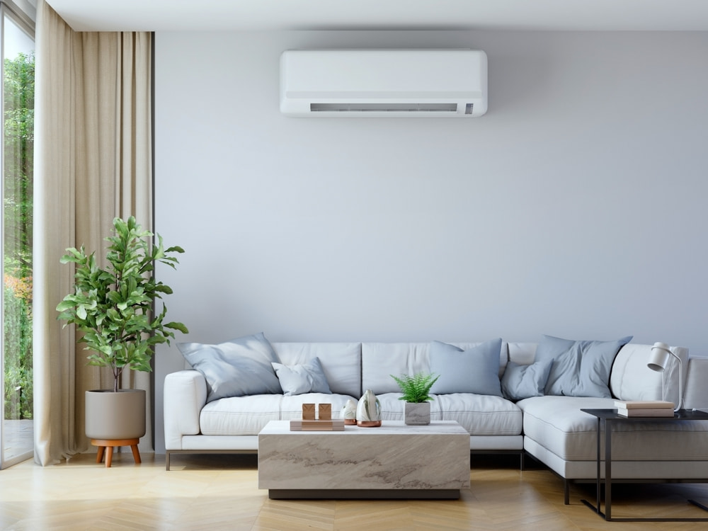 split airco in woonkamer